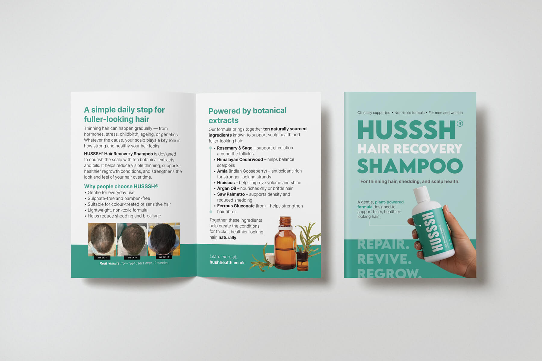 Healthcare brochure graphic design and print collateral example