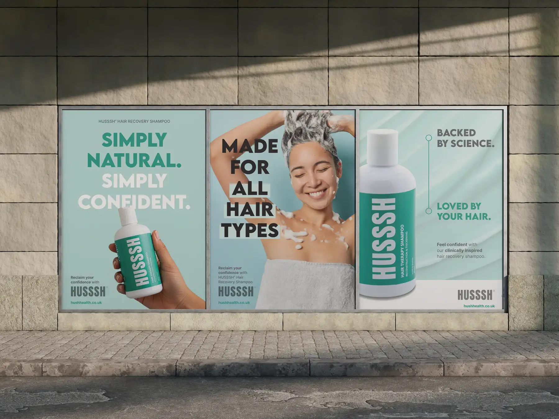 Poster campaign graphic design for health and wellness brand