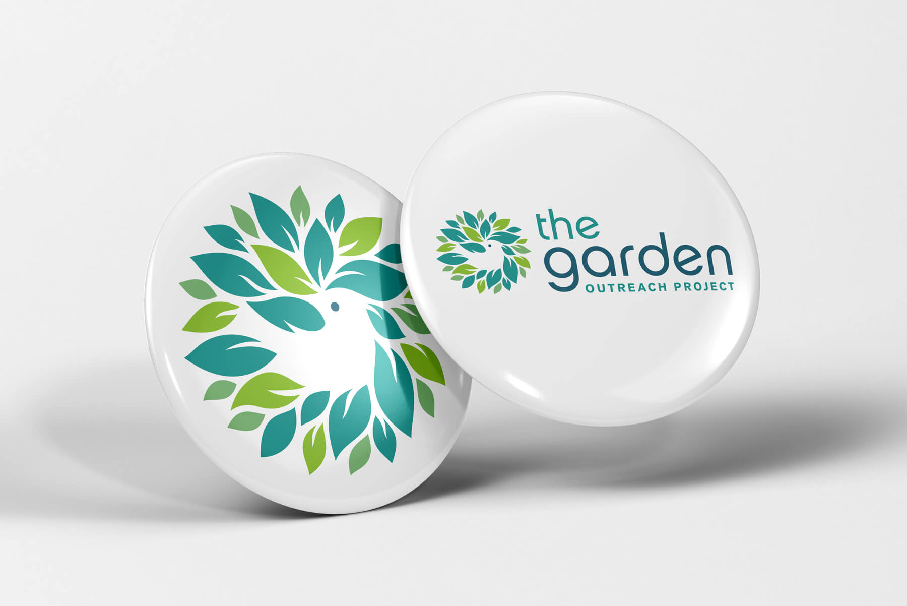 The Garden Outreach brand identity and marketing materials